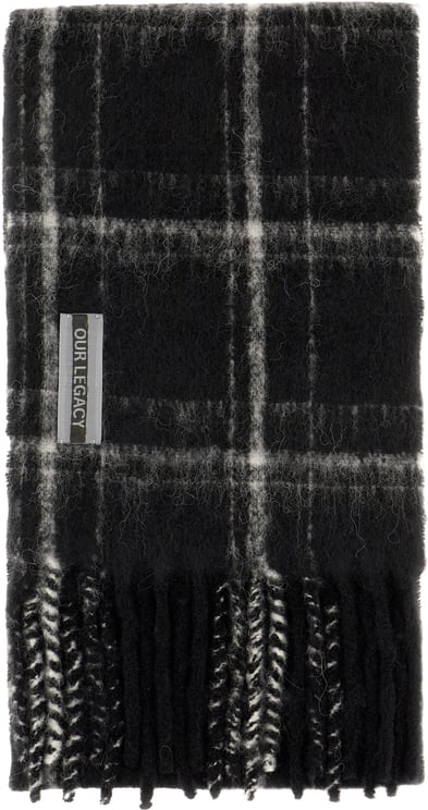 Our Legacy Our Legacy Embroidered alpaca blend scarf