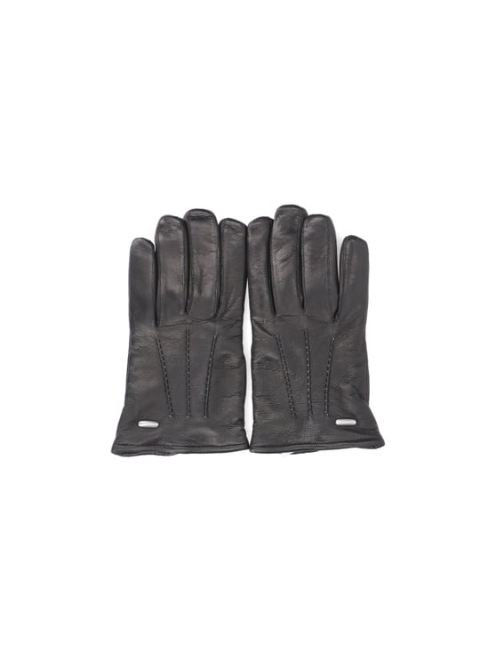 Our Legacy Lambskin Gloves with Detailed Stitching and Logo Plaques