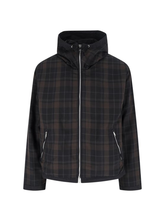 Our Legacy Plaid Zip Hoodie – Black