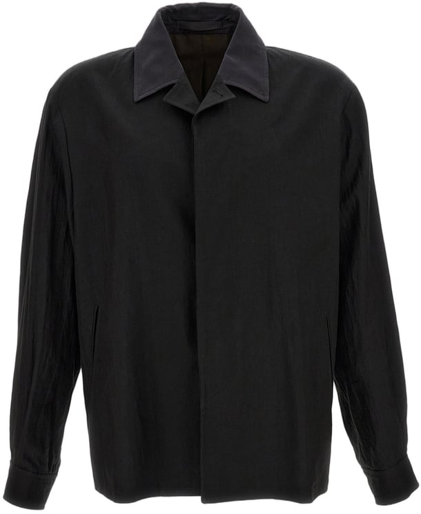 Our Legacy Techflax Relaxed Fit Pack Blazer With Contrast Collar