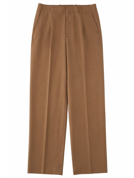 Our Legacy Tailored Wide-Leg Front Pleats Virgin Wool Formal Pants