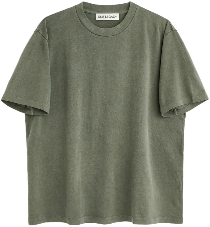 Our Legacy Box T-shirt Worn Olive Legacy Jersey