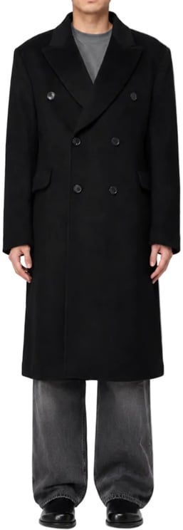 Our Legacy WHALE COAT HAIRY WOOL BLACK