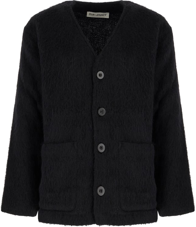 Our Legacy Our Legacy Black wool blend cardigan