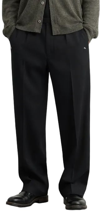 Our Legacy BORROWED CHINO BLACK PANAMA WOOL