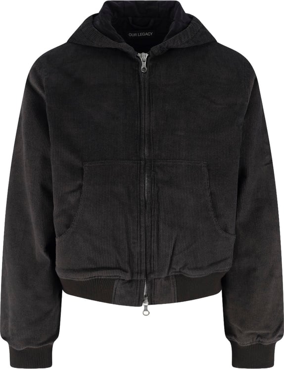 Our Legacy Brown Cropped Textured Corduroy Jacket
