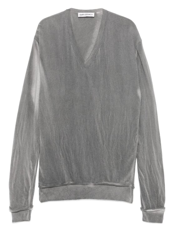 Our Legacy Grey Merino Wool Sweater
