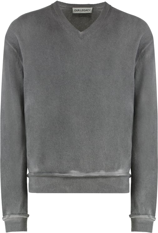 Our Legacy Parallel Sweater in wool with V-neck