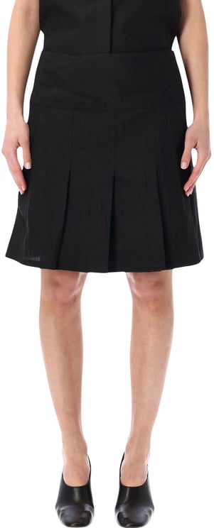 Our Legacy Girdle Mini Ppleated Skirt Nero