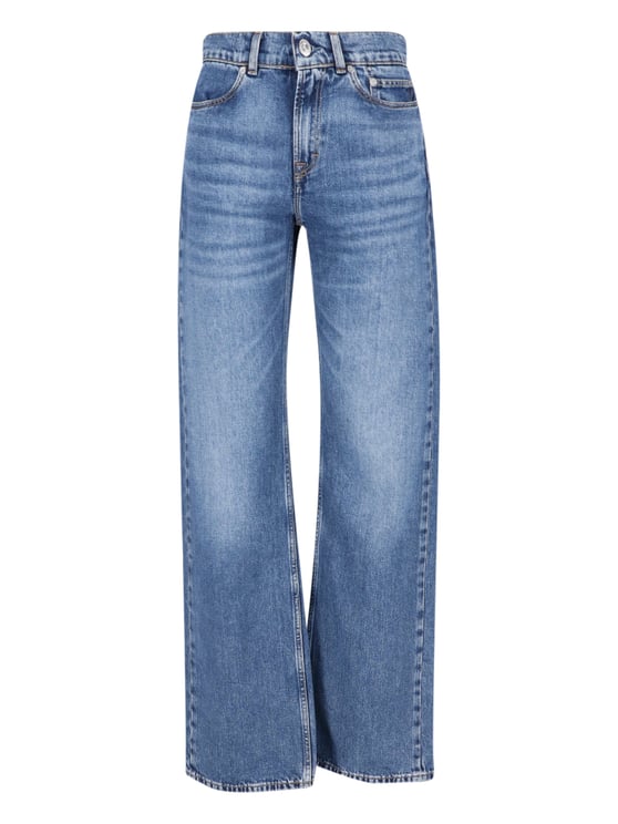 Our Legacy Blue Wide-Leg Faded Denim Jeans