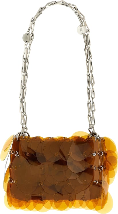Paco Rabanne Paco Rabanne Orange Polyester Shoulder Bag