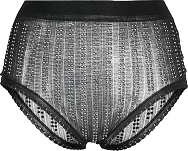 Paco Rabanne High-Waisted Black Briefs