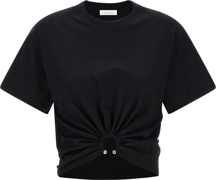 Paco Rabanne Paco Rabanne Black Cotton T-Shirt