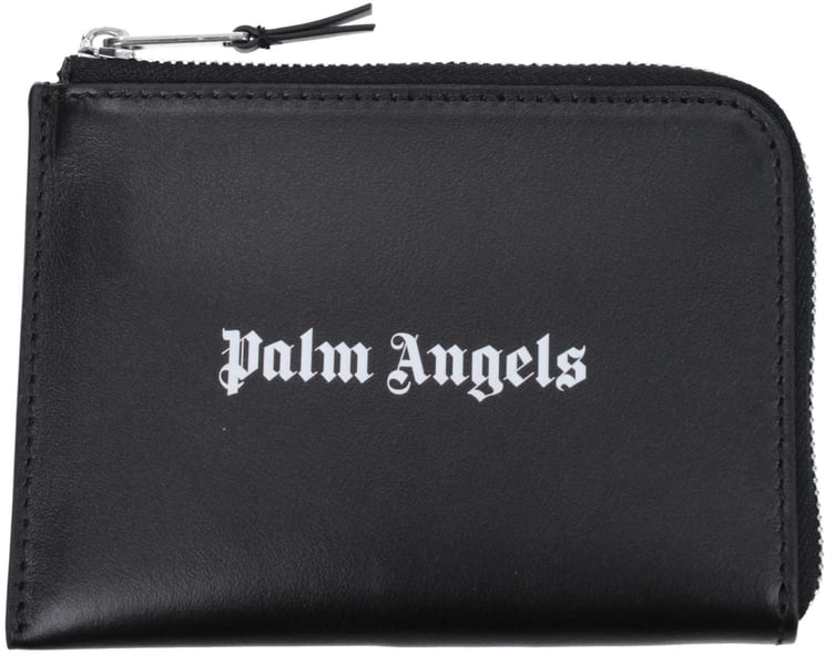 Palm Angels Palm Angels Black Leather Cardholder