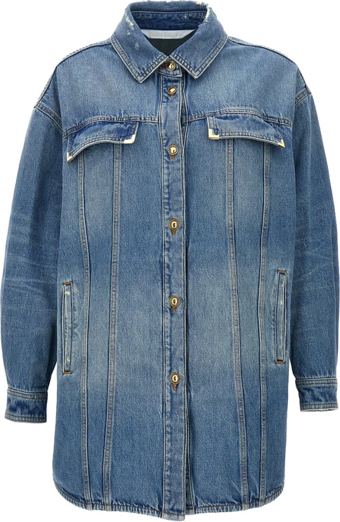 Palm Angels Palm Angels Blue Cotton Denim Jacket