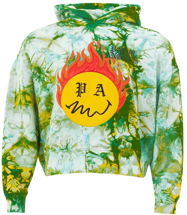Palm Angels Palm Angels Tye And Dye Hooded Sweatshirt