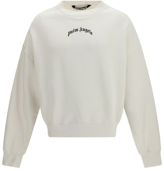 Palm Angels Palm Angels Beige Cotton Sweatshirt