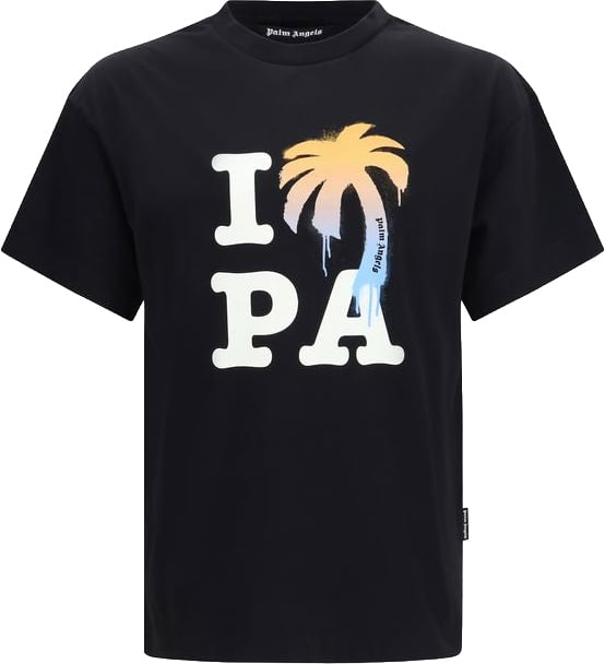 Palm Angels Palm Angels Black Cotton T-Shirt