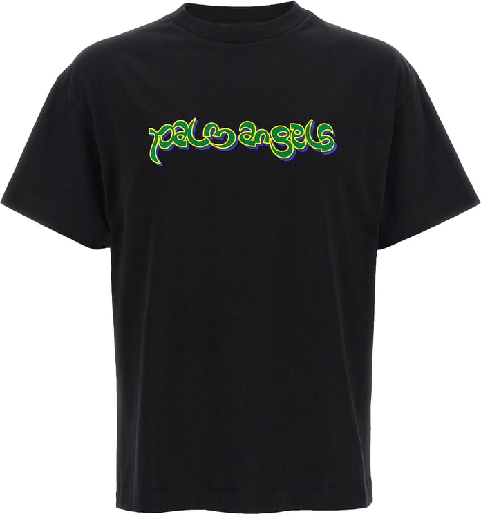 Palm Angels Palm Angels Black Cotton T-Shirt