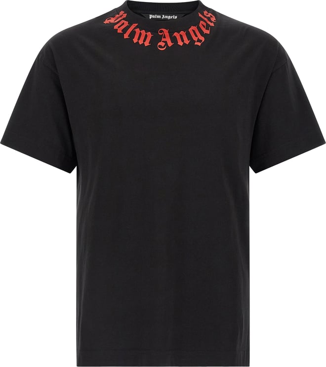 Palm Angels Palm Angels Black Cotton T-Shirt