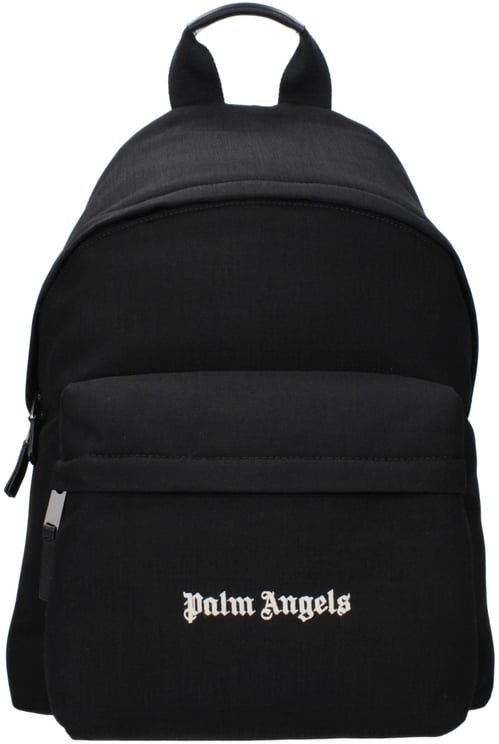 Palm Angels Palm Angels Black Fabric Backpack