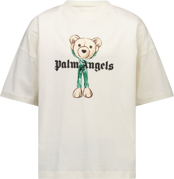 Palm Angels Palm Angels Kinder Jongens T-Shirt In Off White