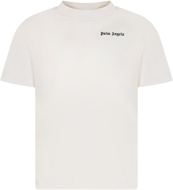 Palm Angels T-shirt Regular con Logo Frontale