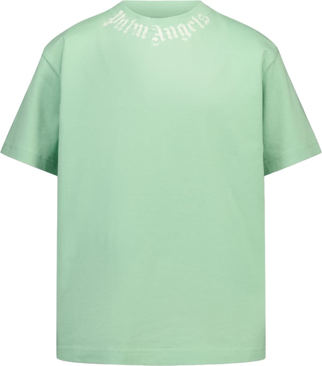 Palm Angels Palm Angels Kinder Jongens T-Shirt In Groen