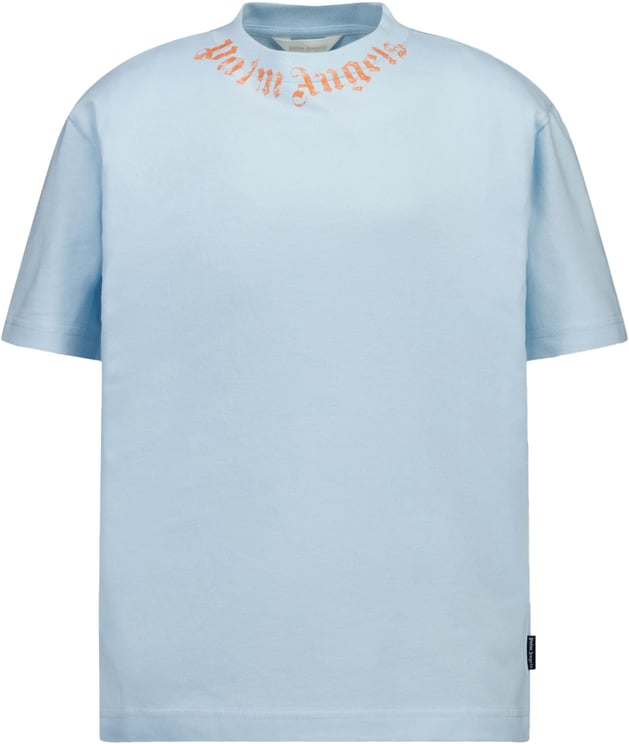 Palm Angels Palm Angels Kinder Jongens T-Shirt In Licht Blauw