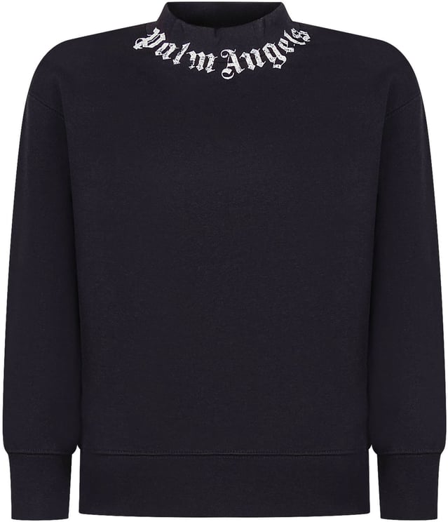 Palm Angels Felpa Girocollo con Logo Collo