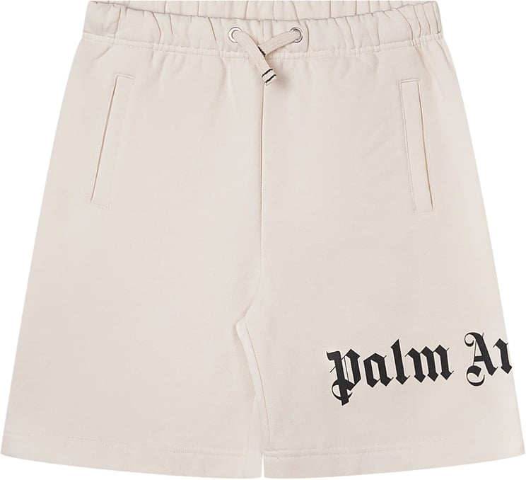 Palm Angels Pantaloni Corti Jogger con Stampa Logo