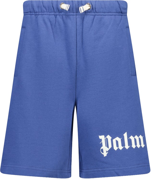 Palm Angels Palm Angels Kinder Jongens Shorts In Blauw