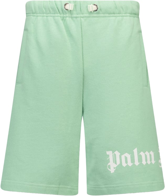 Palm Angels Palm Angels Kinder Jongens Shorts In Groen