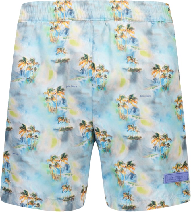 Palm Angels Palm Angels Kinder Jongens Zwemkleding In Licht Blauw