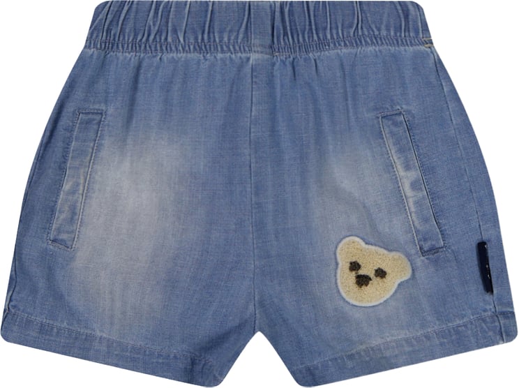 Palm Angels Palm Angels Baby Jongens Shorts In Licht Blauw