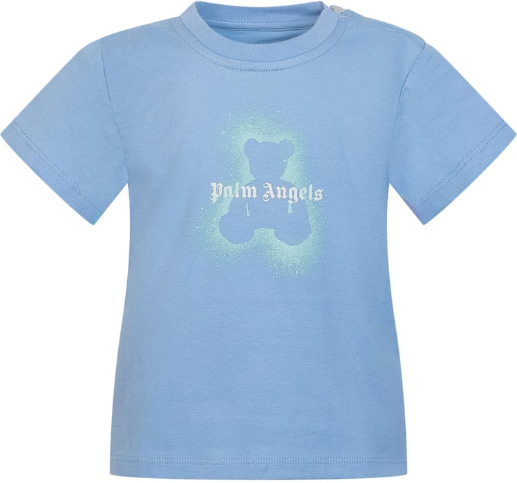 Palm Angels T-shirt con Stampa Spray Orso