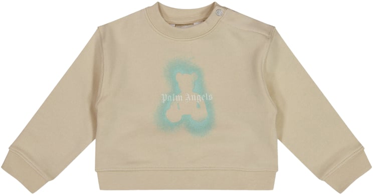 Palm Angels Palm Angels Baby Jongens Trui In Beige