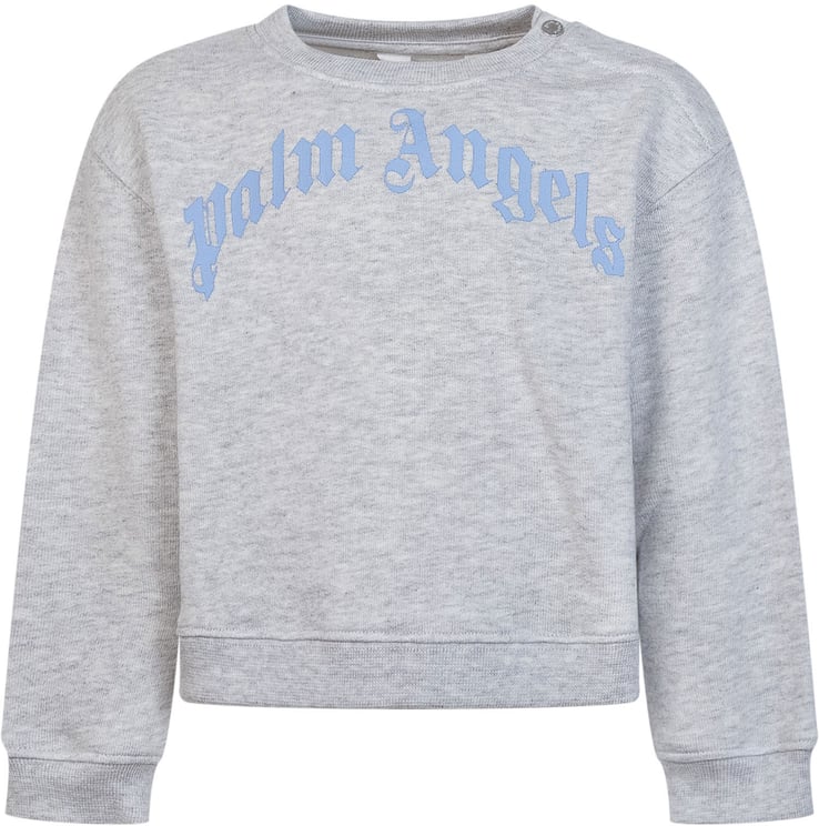 Palm Angels Felpa Girocollo Logo Curvo