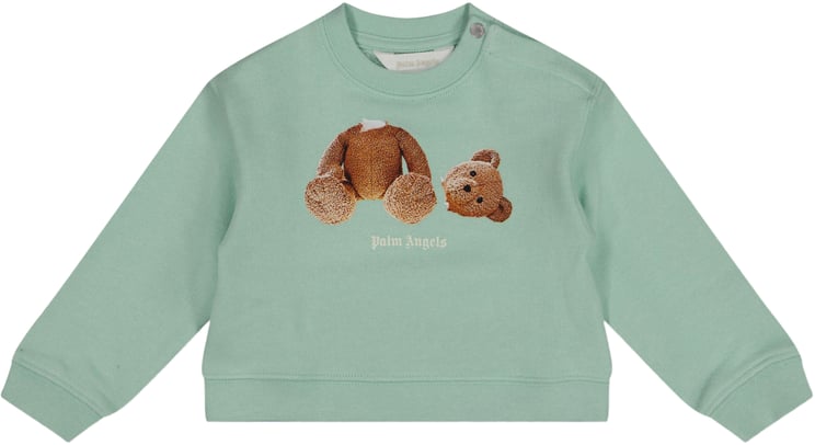 Palm Angels Palm Angels Baby Jongens Trui In Licht Groen