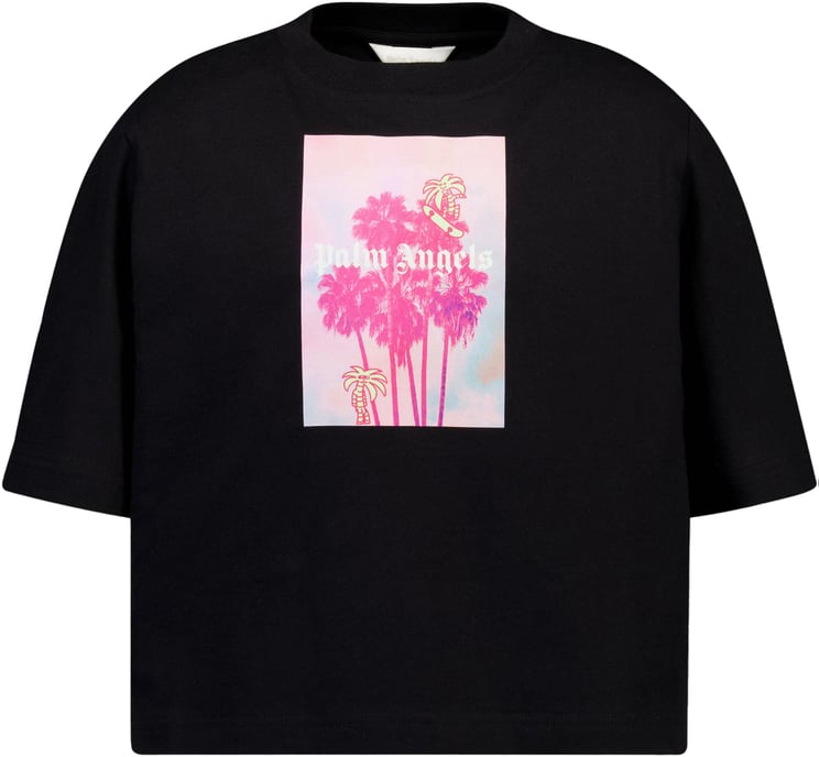 Palm Angels Palm Angels Kinder Meisjes T-Shirt In Zwart