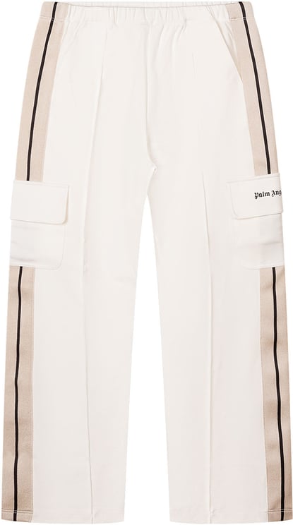 Palm Angels Pantaloni Ampi con Bande Laterali e Tasche Cargo