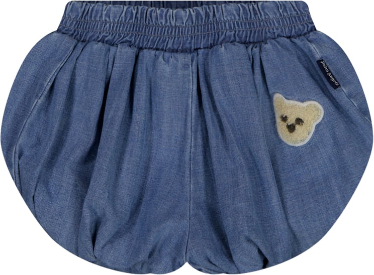 Palm Angels Palm Angels Baby Meisjes Shorts In Licht Blauw