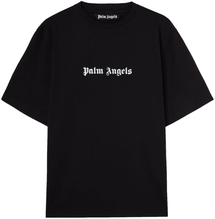 Palm Angels Palm Angels T-shirt E Polo Nero E Bianco