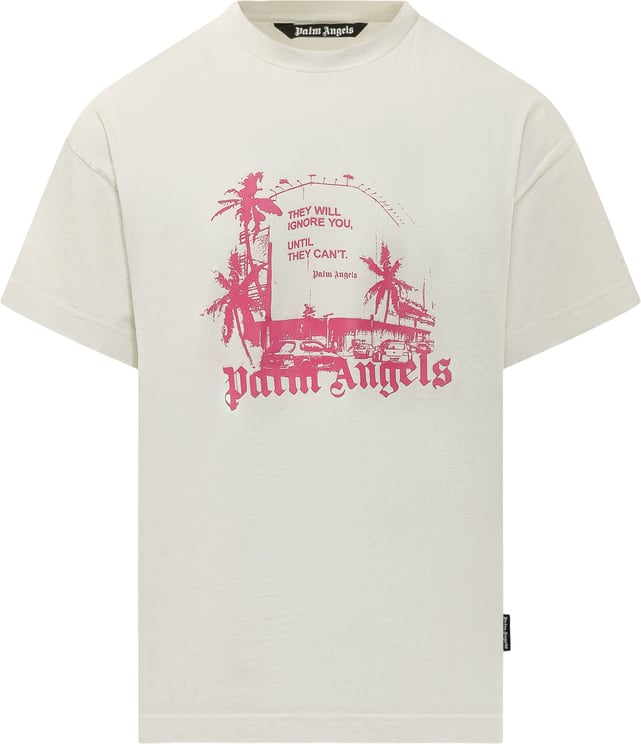 Palm Angels T-shirt Statement con Stampa Grafica