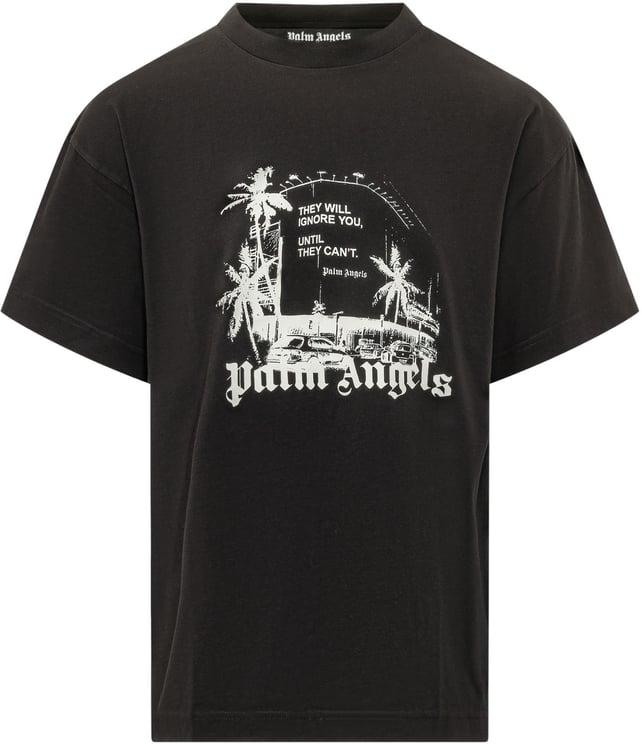 Palm Angels T-shirt Statement con Stampa Grafica