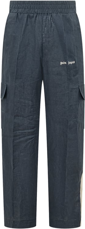 Palm Angels Pantaloni Track con Tasche Cargo