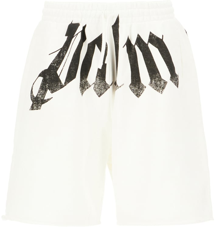 Palm Angels Palm Angels Ivory cotton bermuda shorts