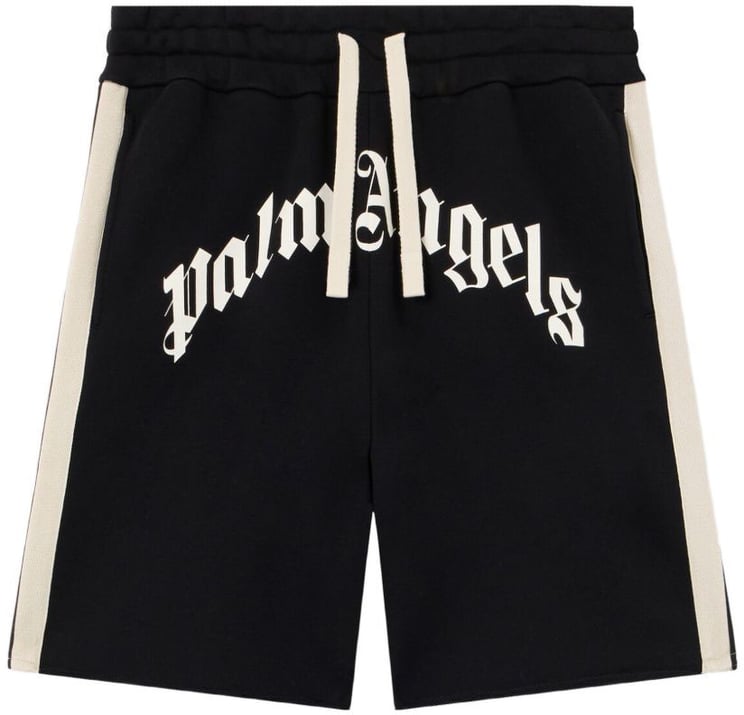 Palm Angels Shorts Black Off White