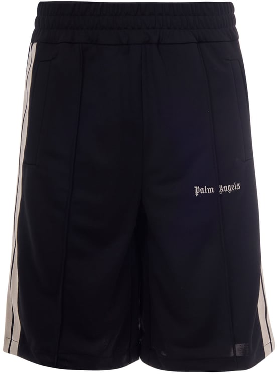 Palm Angels Shorts Black Off White