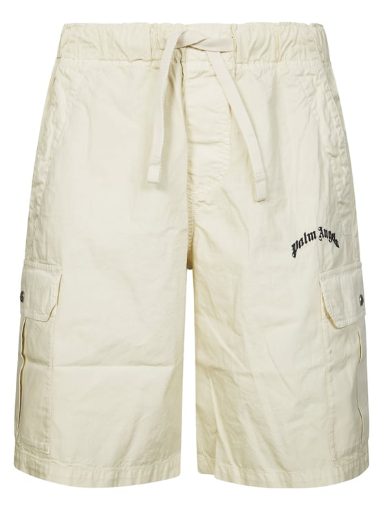 Palm Angels Regular Cargo Style Button Flaps Shorts